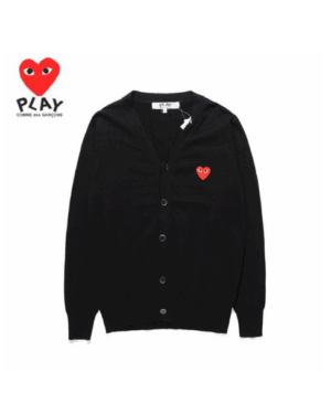 [꼼데가르송] 하트 와펜 V넥 니트 카디건 (6 COLORS)