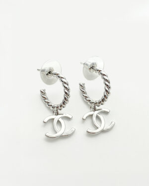 [샤넬] CC 후프 드롭 귀걸이