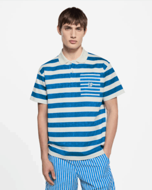 [루이비통] 모노그램 스트라이프드 폴로 셔츠 1AHWB4