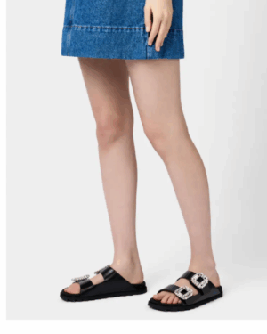 [로저비비에] 슬라이디 비브 스트라스 버클 슬라이드 RVW45818820BSSB999