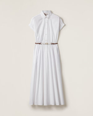 [미우미우] 팝린 미디 셔츠 원피스 MF5886