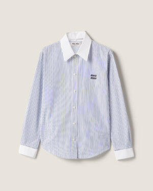 [미우미우] 스트라이프 포플린 셔츠 MK1972
