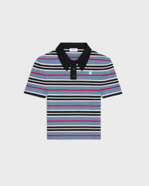 [셀린느] 크롭 폴로 셔츠 RY0BY886Z