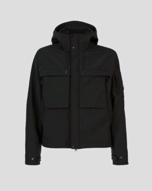 [CP COMPANY] C.P. 쉘-R 후드 블랙 자켓 15CMOW007A006097A683