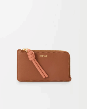 [로에베] 놋 코인 카드홀더 샤이니 나파 카프스킨/ 탠 컬러