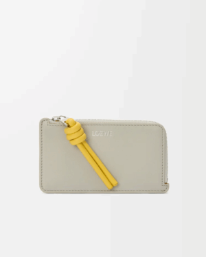 [로에베] 놋 코인 카드홀더 샤이니 나파 카프스킨/ 쉘 그레이