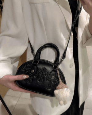 [크롬하츠] 레더 크로스 미니 볼링백