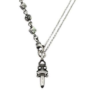 [크롬 하츠] 단검 스몰 크로스 - 체인 목걸이