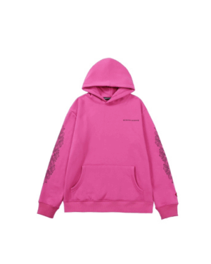 [크롬하츠] 매티 보이 스파이더 웹 크롬하츠 핑크 후드 티셔츠