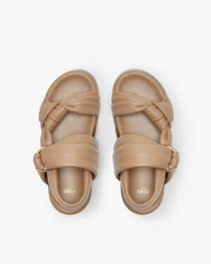 [펜디] Fendi Feel 레더 샌들 8X8772