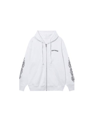 [크롬하츠] 핑크 소워드 프린트 집업 후디