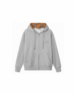 [버버리] 레터 그래픽 코튼 블렌드 지퍼 후드 티셔츠 (2 COLORS)
