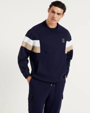 [브루넬로 쿠치넬리] 테크노 코튼 프렌치 테리 스웨터셔츠 241MW83 (2 COLORS)