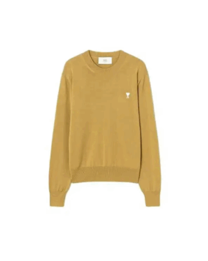 [아미] 카키 울 Ami de Coeur 크루넥 스웨터 251482F096007 (2 COLORS)