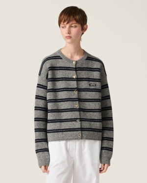 [미우미우] 셰틀랜드 니트 카디건 MMF899