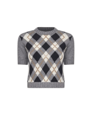 [프라다] 캐시미어 크롭 점퍼