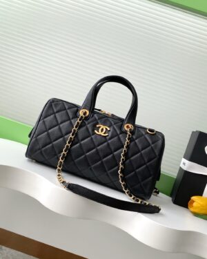 [샤넬] 라지 볼링 백 캐비어 AS5579