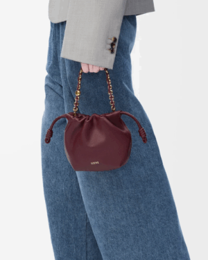 [로에베] 미니 플라멩코 펄스 나파 램스킨 A914CBPX03