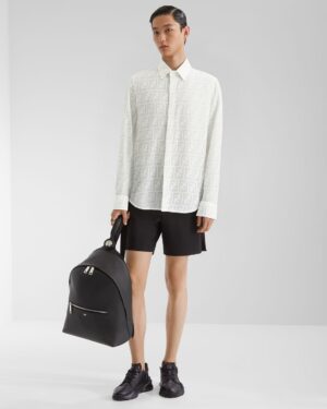 [펜디] FF 자카드 실크 셔츠 (2 COLORS)