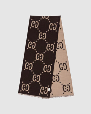[구찌] GG 자카드 울 실크 스카프