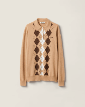 [미우미우] 캐시미어 폴로 셔츠 MMLB65_174B