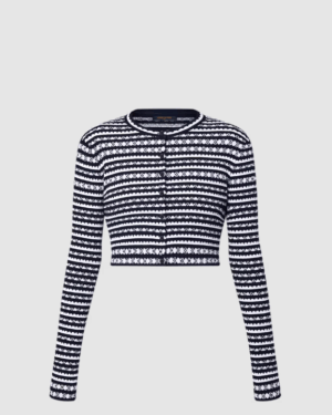 [루이비통] 스캘럽 스트라이프 카디건 1AHJ23