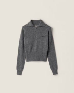 [미우미우] 캐시미어 하프 지퍼 스웨터 MMLB47_17SA_F0480_S_OOO