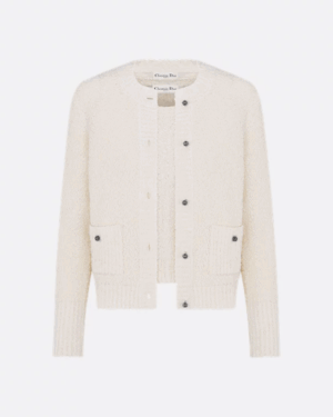 [디올] 에크루 코튼 울 블렌드 부클레 니트  554W05B7090_X0200 (2COLORS)