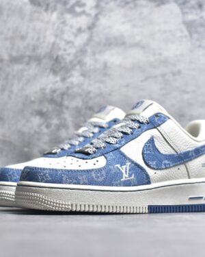 [나이키 루이비통]루이비통 X 나이키 에어포스1 로우 바이 버질 아블로 블루 데님