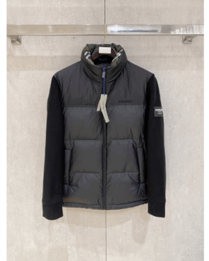 [버버리] 체크 테크니컬 울 다운 패딩 자켓