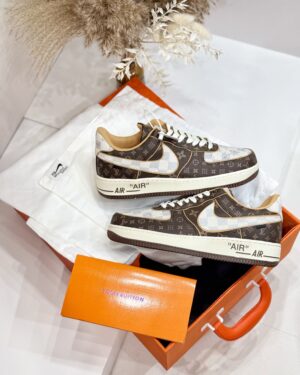 [나이키 루이비통] 루이비통 X 나이키 에어포스1 로우 버질 아블로 브라운 모노그램/다미에