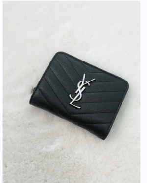 [생로랑] 모노그램 컴팩트 지퍼 어라운드 지갑 668288