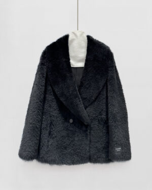 [프라다] 더블 브레스티드 시어링 재킷