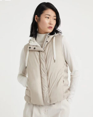 [브루넬로 쿠치넬리] 패디드 후드 베스트