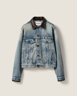 [미우미우] 데님 블루종 재킷 GWB273