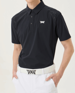 [PXG] 여름 우븐 루스 핏 카라 숏 슬리브 티셔츠 PJMPM222905 (2 COLOR)