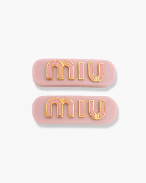 [미우미우] 플렉시글라스 앤 메탈 헤어핀 (2 COLORS)