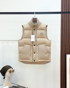 [셀린느] 배색 하이넥 패딩 조끼 (3 COLORS)