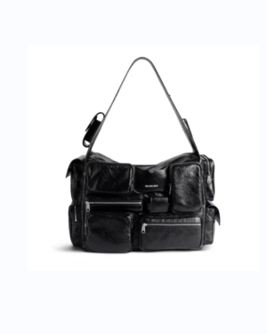 [발렌시아가] 수퍼비지 슬링백 라지 블랙 702168210