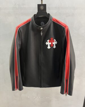 [크롬하츠] 크로스 레더 라이더 자켓