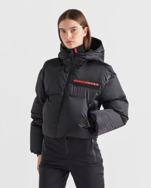 [프라다] 크롭 테크니컬 리나일론 다운 재킷 (2 COLORS)