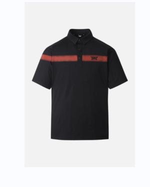 [PXG] 남성 여름 컬러 블록 원 포인트 카라 티셔츠 (2 COLOR)