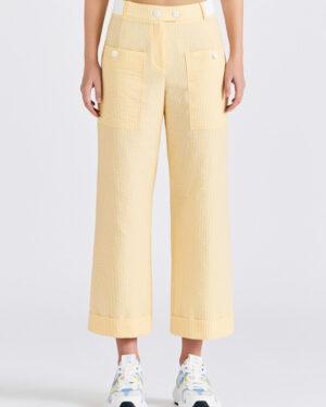 [지포이] 여성 스트라이프 포켓 팬츠 GNPNM25401YEX