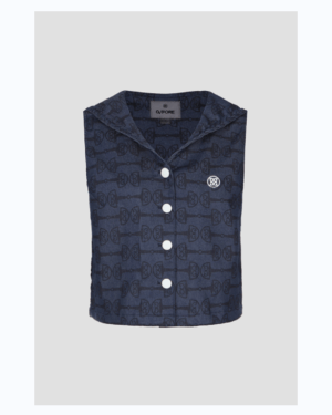 [지포이] 여성 데님 세일러 베스트 GNVAM25403NYX