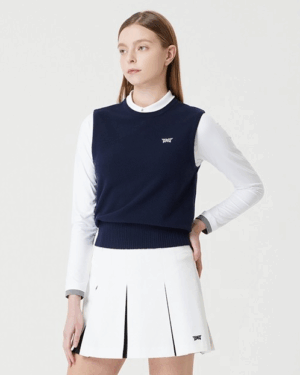 [PXG] 여성 라운드넥 스웨터 베스트 (2 COLORS)