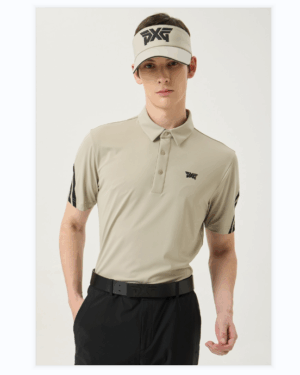 [PXG] 남성 여름 숄더 포인트 카라 숏 슬리브 티셔츠 (3 COLOR)