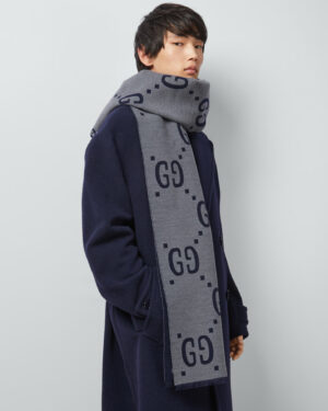 [구찌] GG 자카드 울 실크 스카프 (2 COLORS)