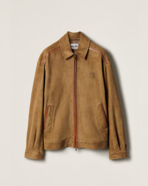 [미우미우] 스웨이드 블루종 자켓 MPV949