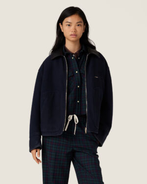 [미우미우] 워시드 울 블루종 재킷 ML1118