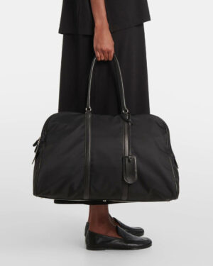 [더 로우] 마일스 레더 트리밍 더플 백